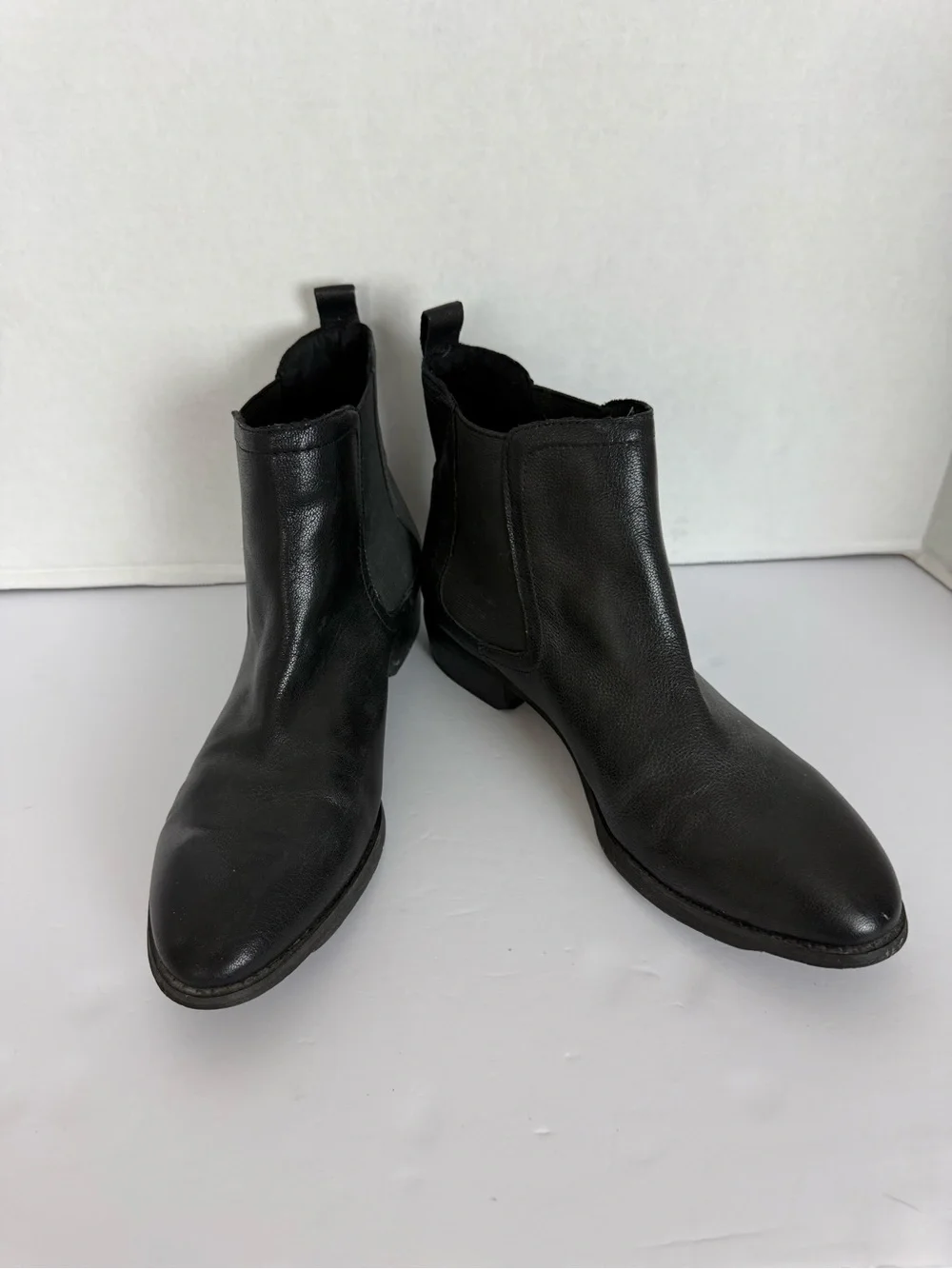 Arturo Chiang Men's Black Leather Chelsea-Style Chukka Boots